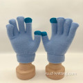 Низкие ценовые сенсорные вязаные перчатки для детей